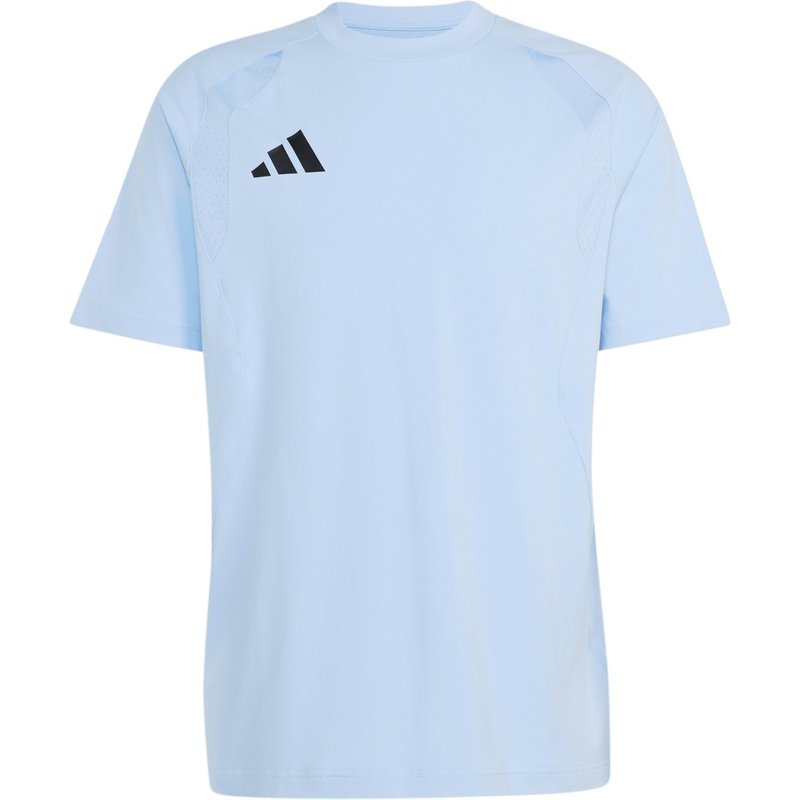 Adidas Stretch T-Shirt mit 3 Streifen-Print und Mesh-Einsätzen
