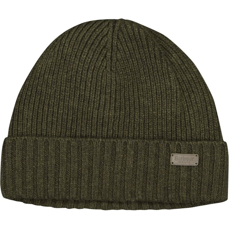 Barbour Mütze aus einem Rippstrick Woll-Mix mit Fleece-Futter