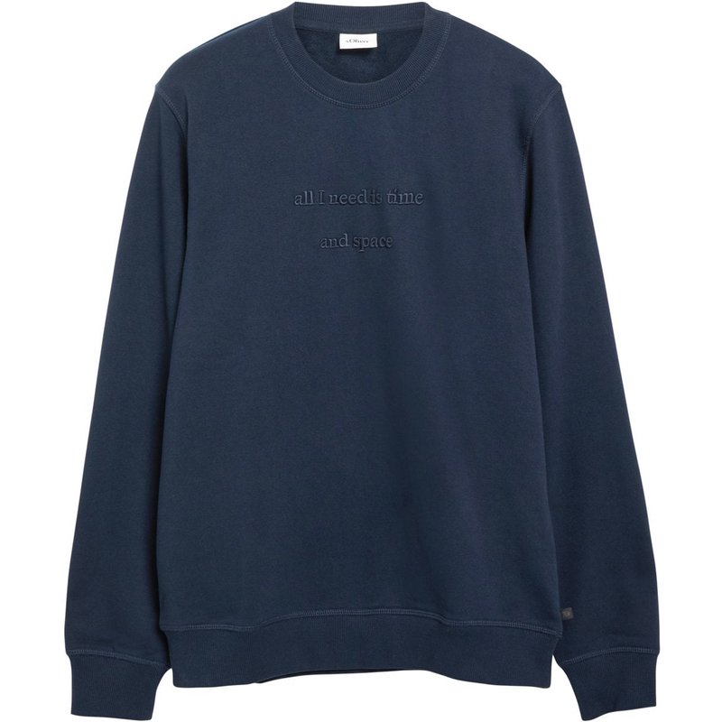 s.Oliver Sweatshirt mit gesticktem Label-Schriftzug