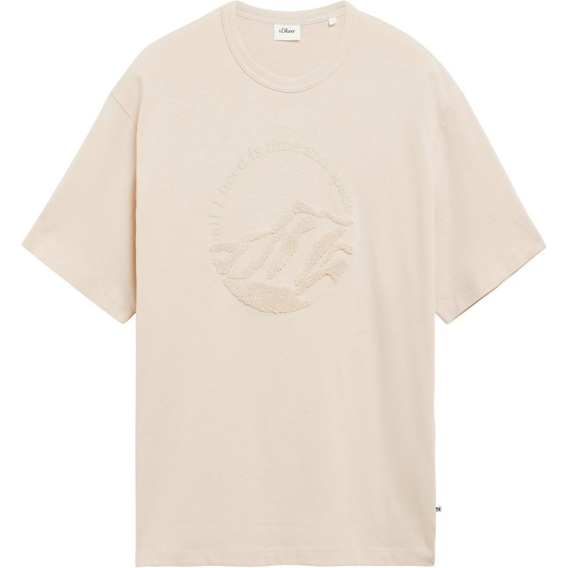 s.Oliver T-Shirt mit gummiertem Schriftzug