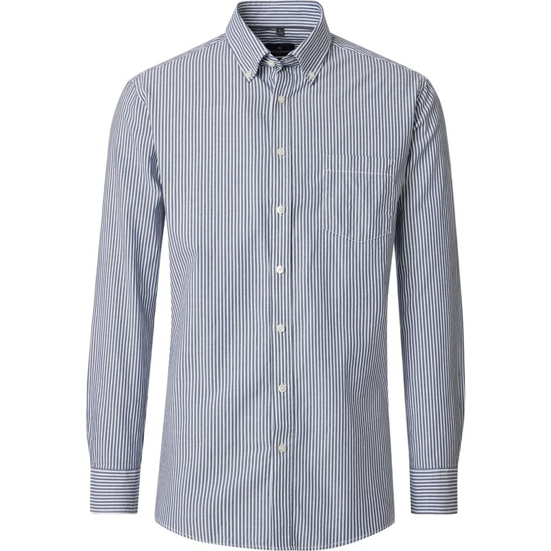 CASAMODA Oxfordhemd mit Streifen und Brusttasche, Comfort Fit