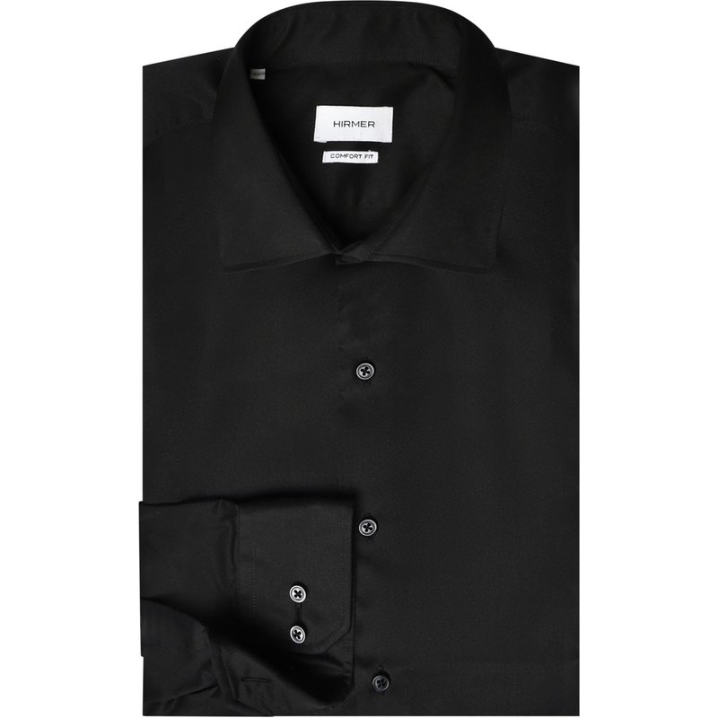 Hirmer Extralanges Twill-Hemd aus Baumwolle mit Kentkragen, Comfort Fit