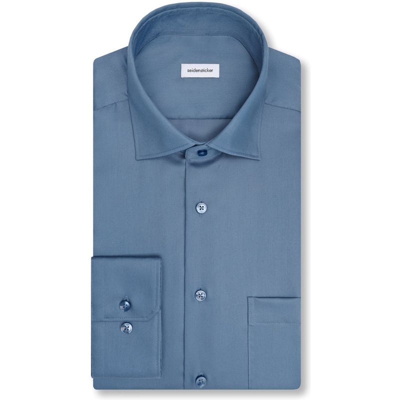 Seidensticker Bügelfreies Hemd aus softem Baumwoll-Twill, Comfort Fit