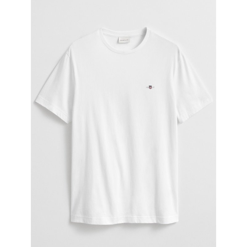 Gant T-Shirt mit Label-Stickerei, Regular Fit