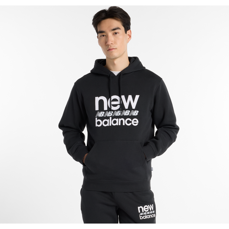 Levně Pánská mikina New Balance MT51941BK – černé