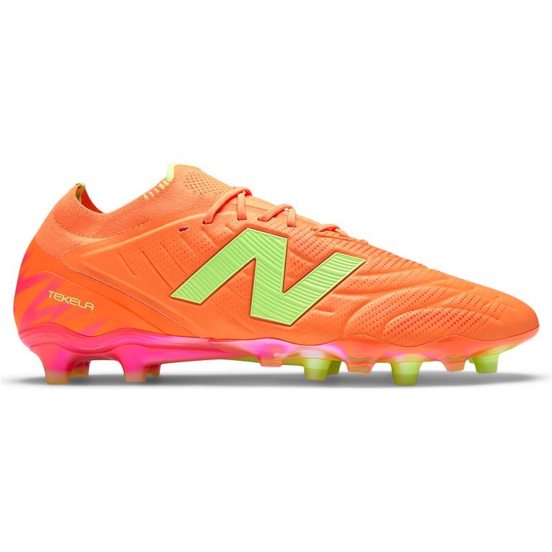 Levně Pánské kopačky New Balance TEKELA ELITE FG V5 ST1FLTE5 – oranžová