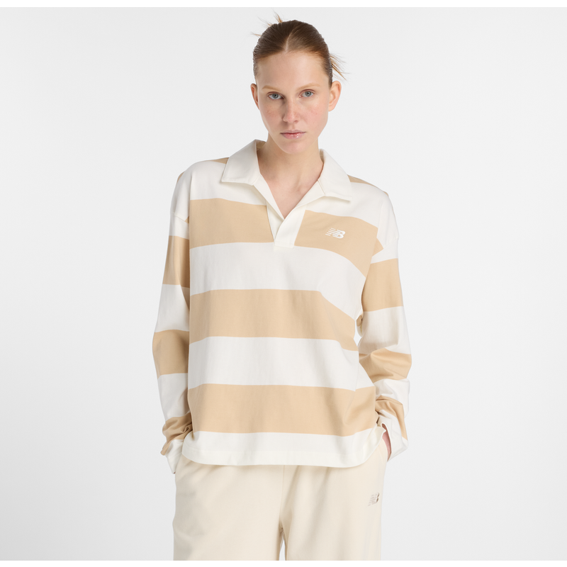 Levně Dámské tričko New Balance WT53522DLA – béžové