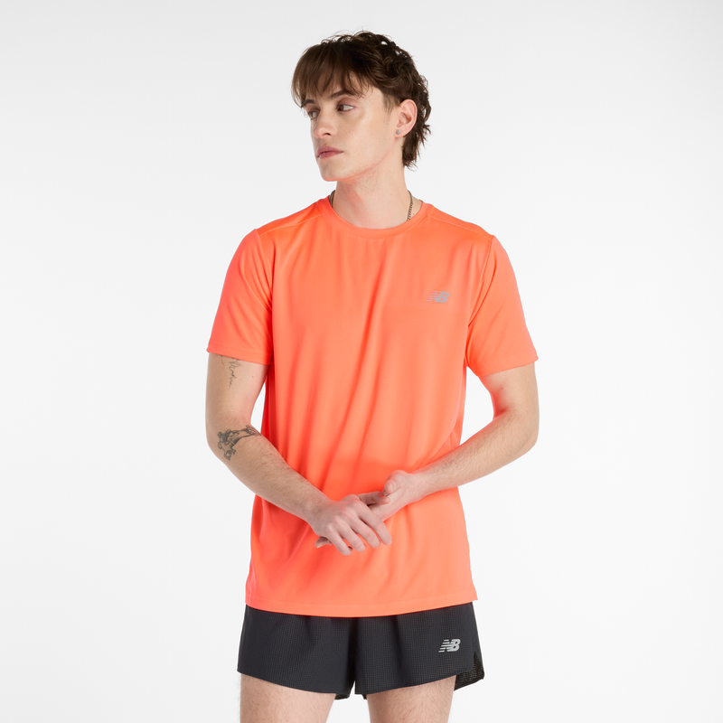 Levně Pánské tričko New Balance MT41222URR – oranžová