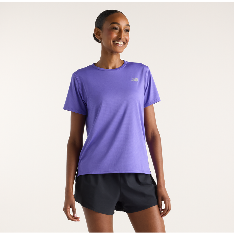 Levně Dámské tričko New Balance WT41222EPU – fialové