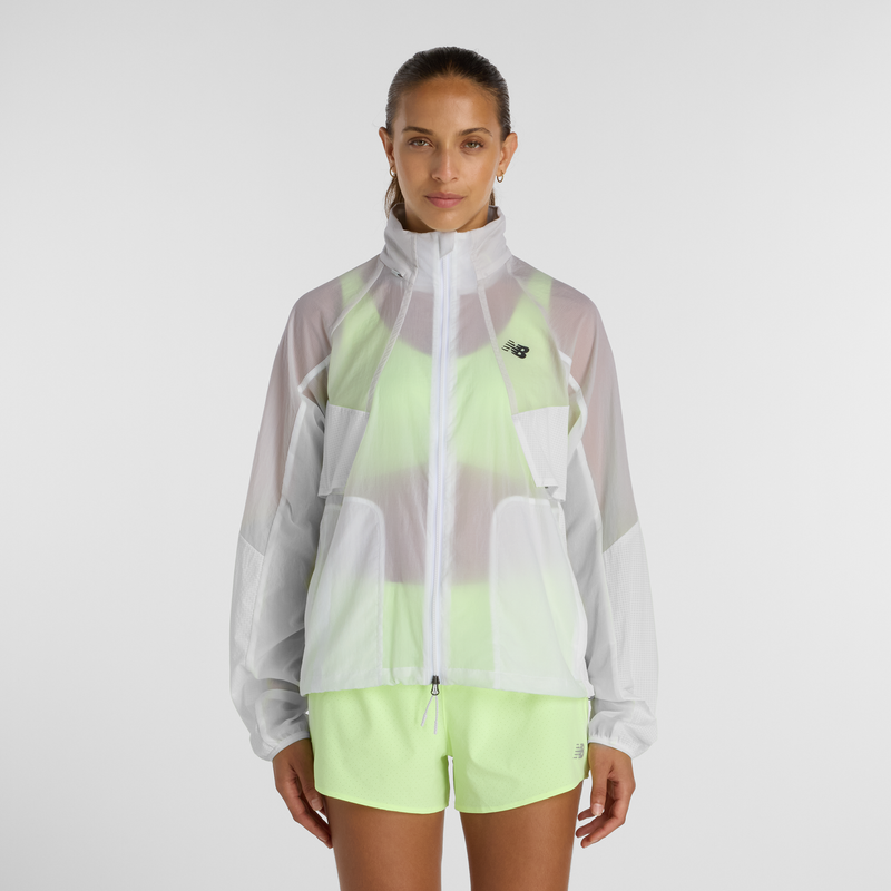 Levně Dámská bunda New Balance WJ61J326GYM – šedé