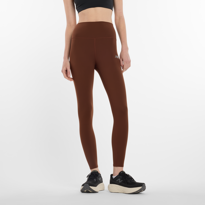 Levně Dámské legíny New Balance WP51112ROK – hnědý