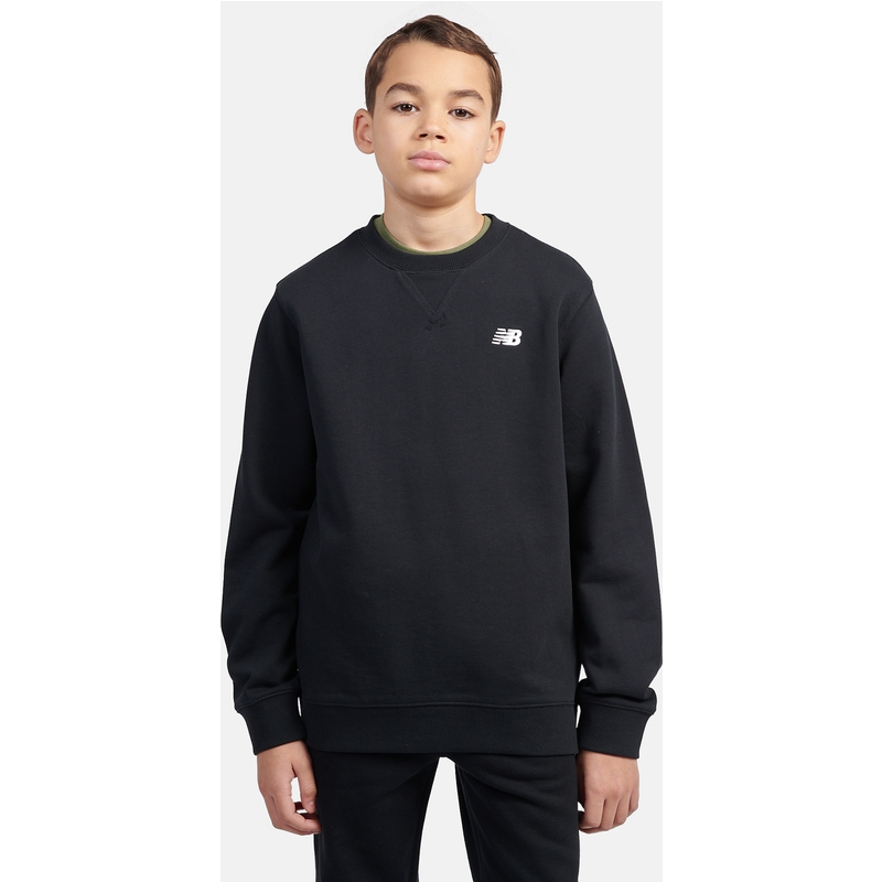 Levně Dětská mikina New Balance LAKB0055BK – černé