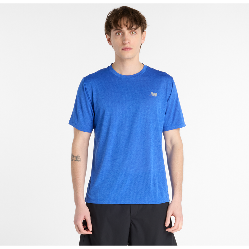 Levně Pánské tričko New Balance MT41253BEA – modré