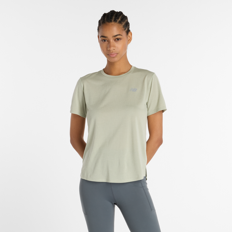 Levně Dámské tričko New Balance WT41253GSH – zelené