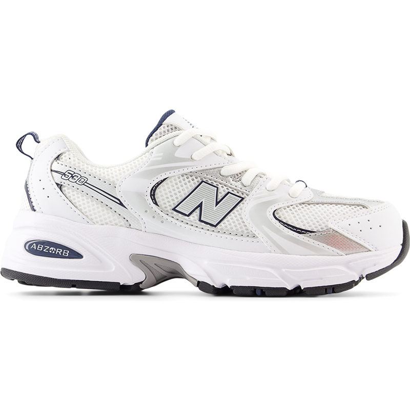 Levně Dětské boty New Balance GR530SB1 – bílé