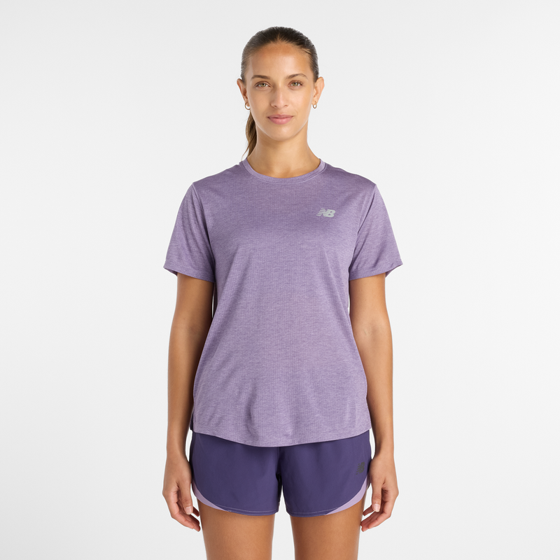 Levně Dámské tričko New Balance WT41253AB7 – fialové