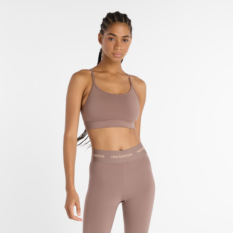 Levně Sportovní podprsenka New Balance WB51039EAS – béžové