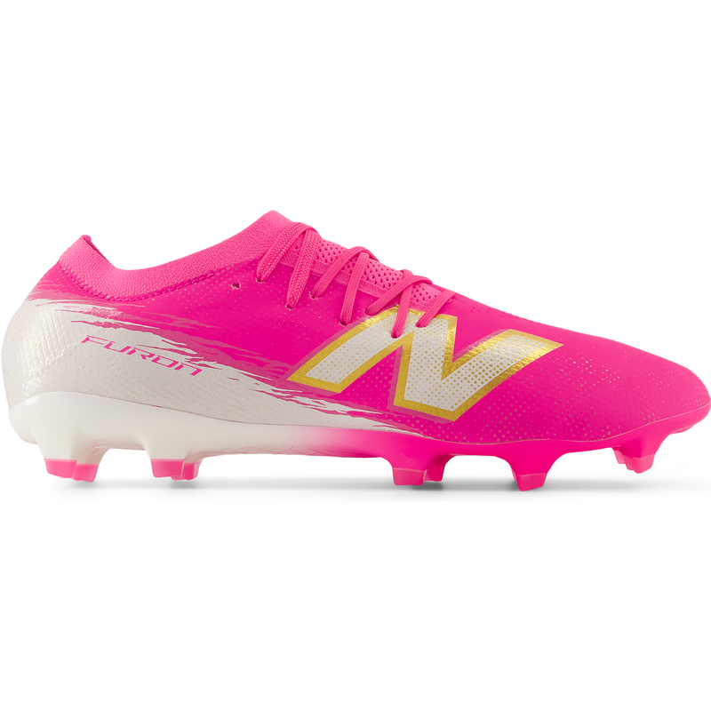 Levně Pánské kopačky New Balance FURON PRO FG V8 UF2F221 – růžové
