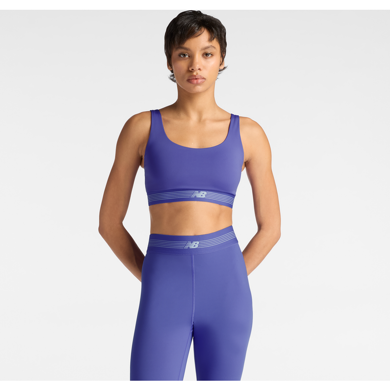 Levně Sportovní podprsenka New Balance WB61Q0QKEPU – fialové
