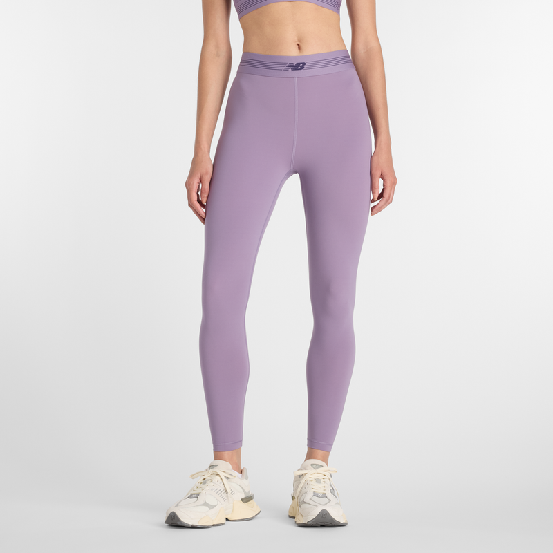 Levně Dámské legíny New Balance WB6160E1AA5 – fialové