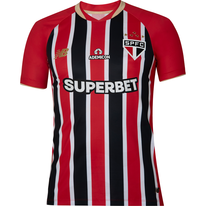 Levně Pánské tričko New Balance Sao Paulo FC MT831835AWY – červené