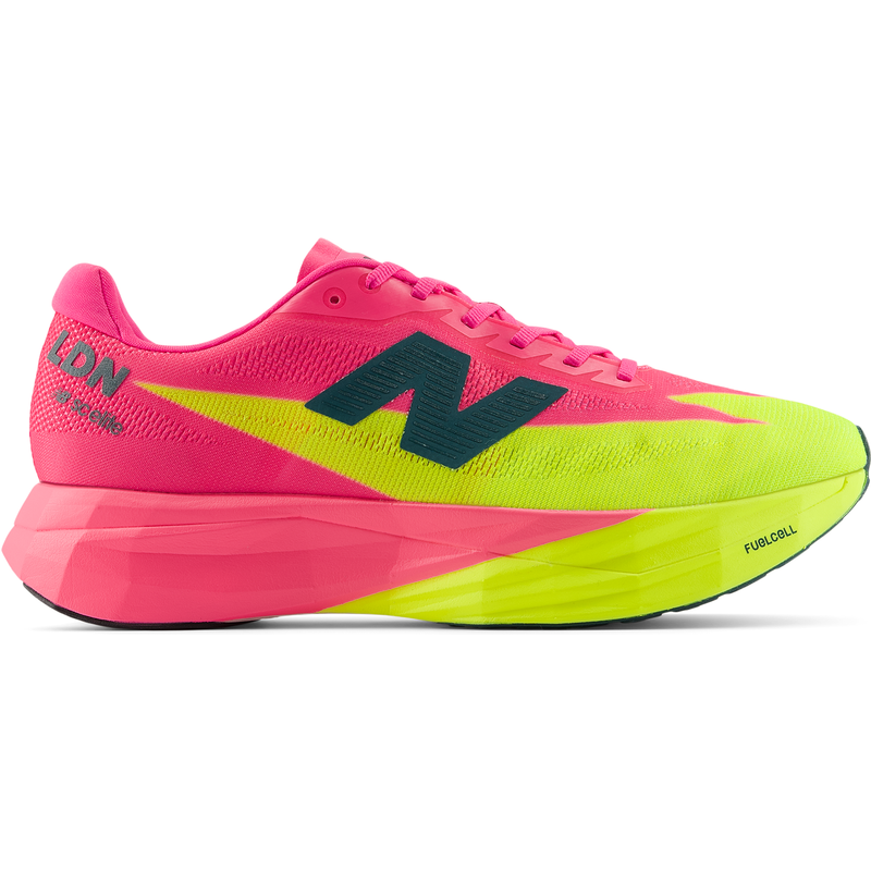 Levně Boty na běhání New Balance FuelCell SC Elite V5 TCS London Marathon MRCEL55L – růžové