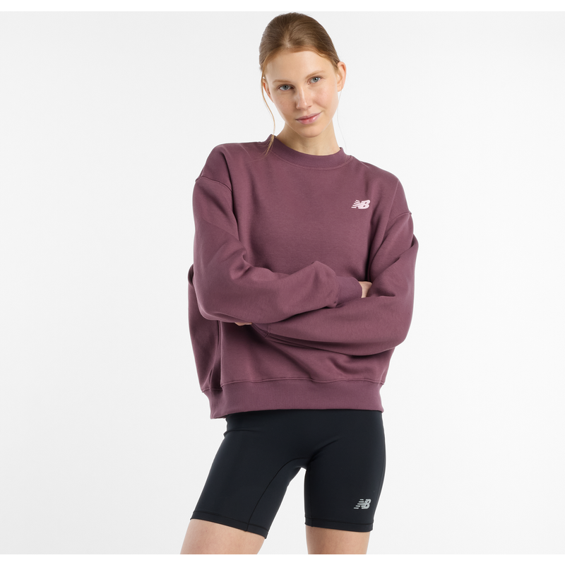 Levně Dámská mikina New Balance WT51949FDP – bordó