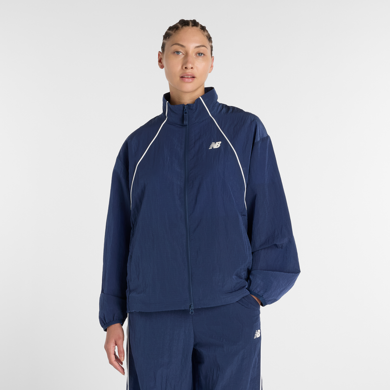 Levně Dámská bunda New Balance WJ6113KSNNY – tmavomodrá