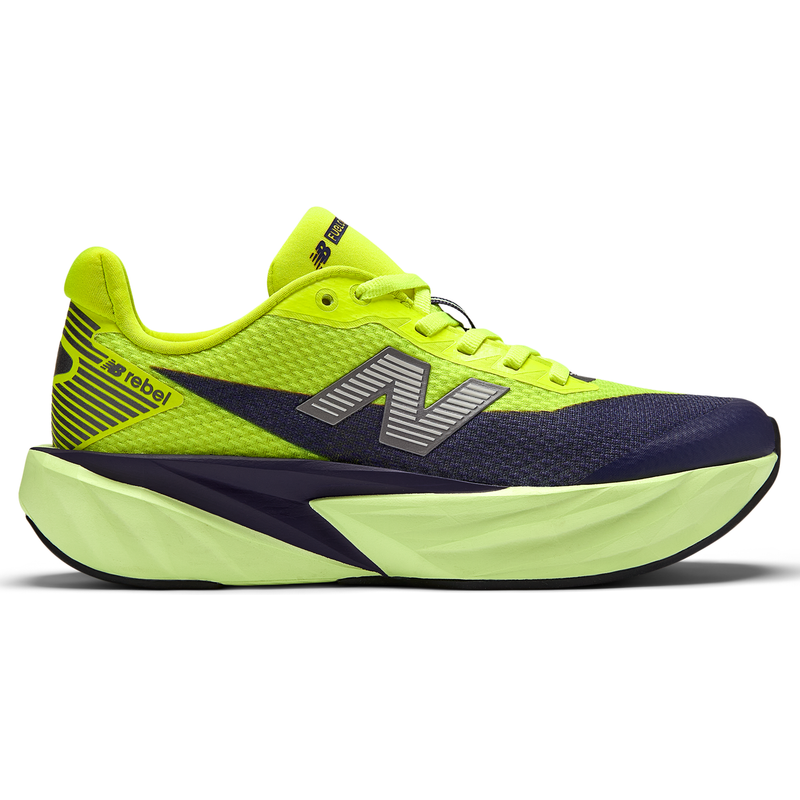 Levně Dětské boty New Balance FuelCell Rebel v5 GFCX2PO – zelené