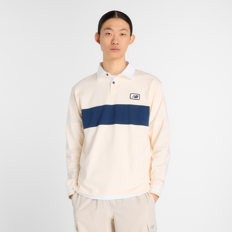 Levně Pánské tričko New Balance MT53533PEF – béžové