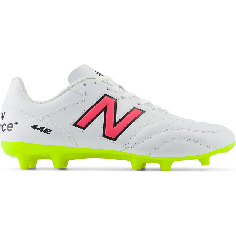 Levně Pánské kopačky New Balance 442 ACADEMY FG V2 MS43FWH2 – bílé