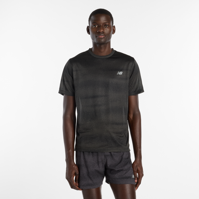 Levně Pánské tričko New Balance MT61G4S7BGR – černé