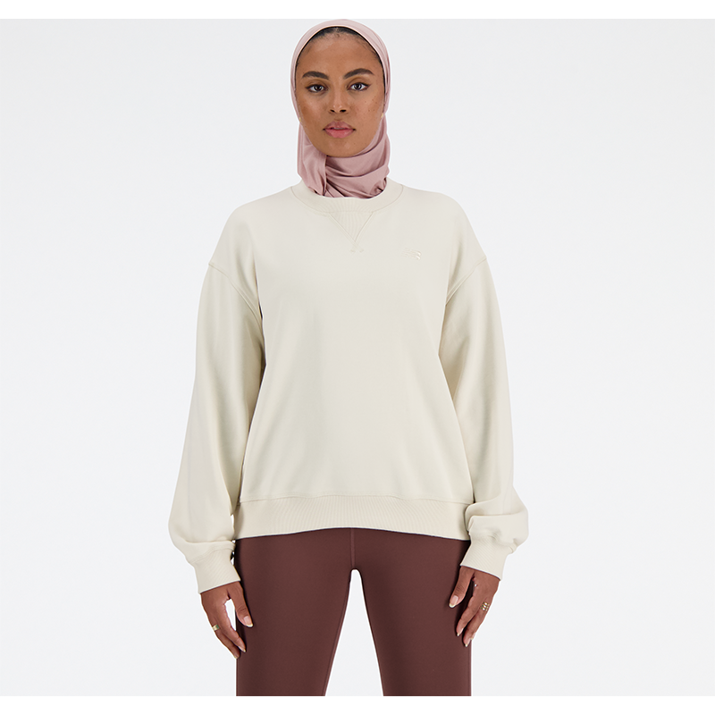 Levně Dámská mikina New Balance WT41500LIN – béžové