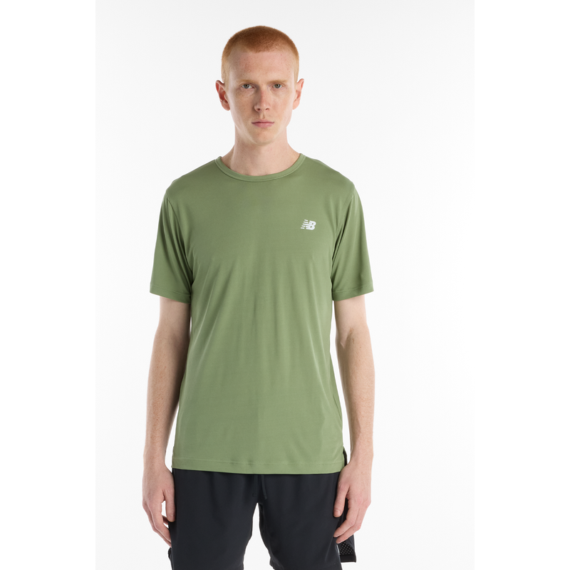 Levně Pánské tričko New Balance MT61O0U4AAR – zelené