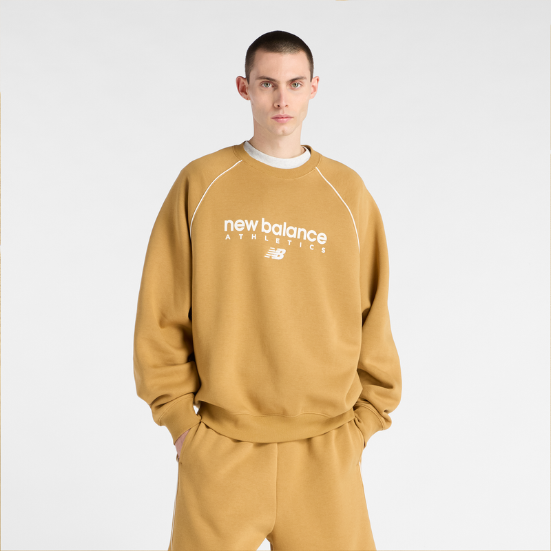 Levně Pánská mikina New Balance MT61U4JOABG – oranžová