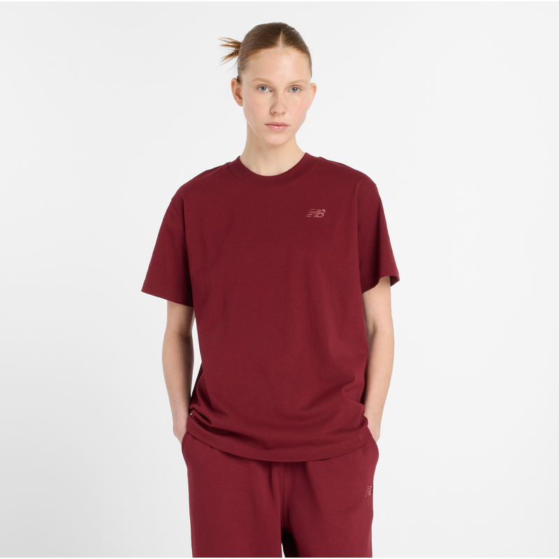 Levně Dámské tričko New Balance WT41501MHB – bordó