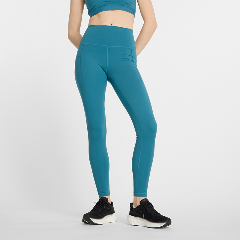 Levně Dámské legíny New Balance WP41275TEI – modré