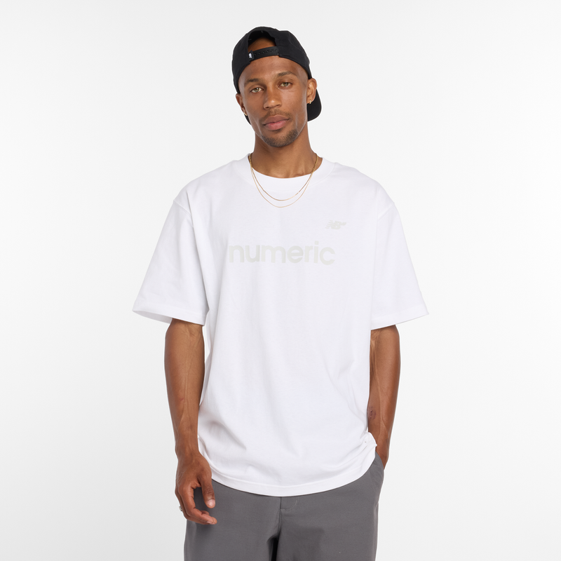 Levně Pánské tričko New Balance Numeric MT51955WT – bílé