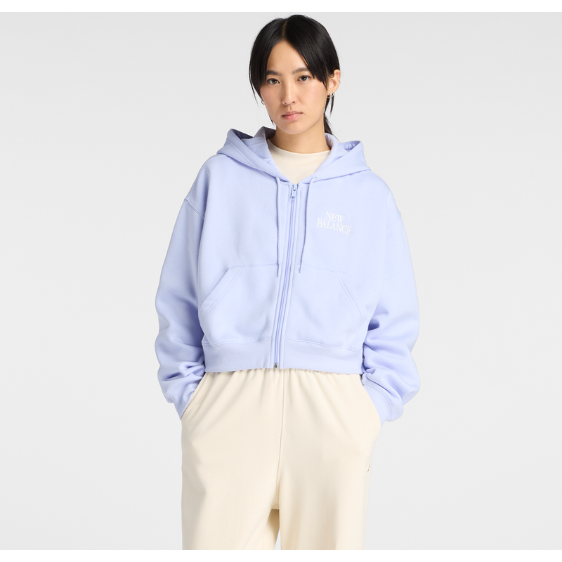 Levně Dámská mikina New Balance WJ61W2EEDYK – fialové