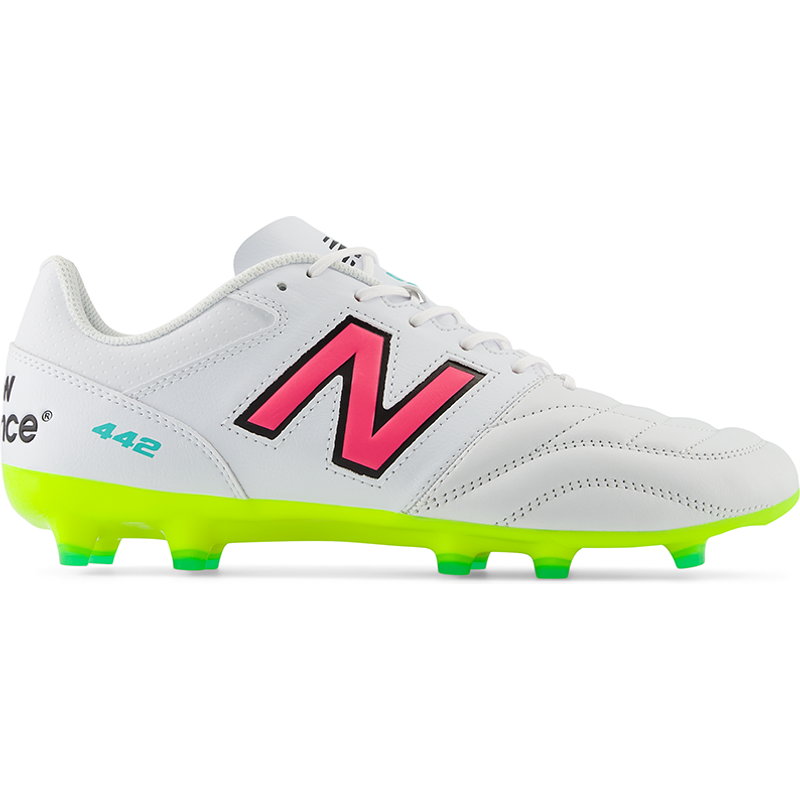 Levně Pánské kopačky New Balance 442 V2 TEAM FG MS42FWH2 – bílé