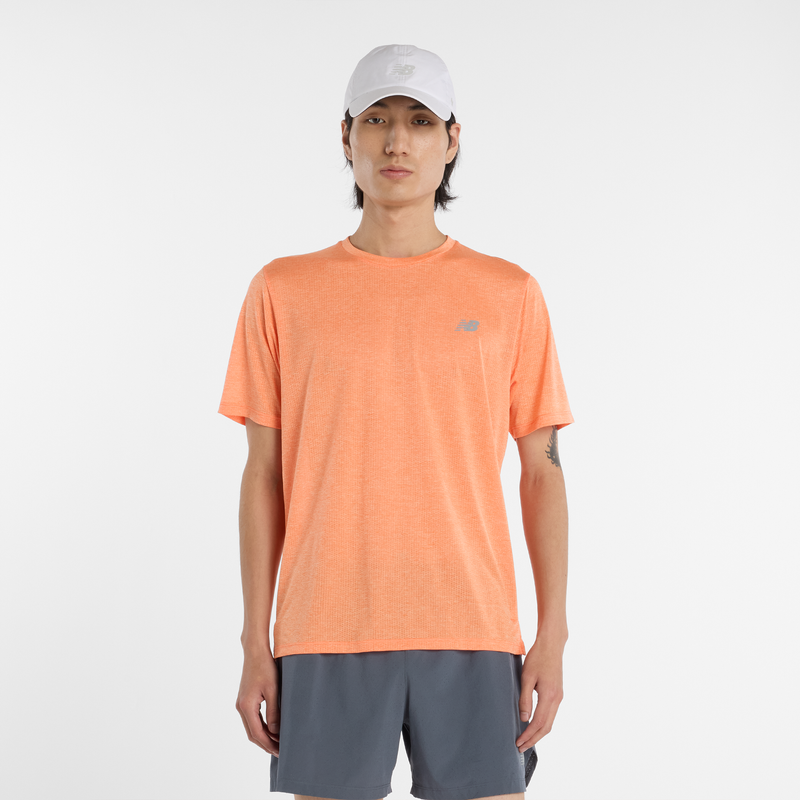 Levně Pánské tričko New Balance MT41253AAE – oranžová
