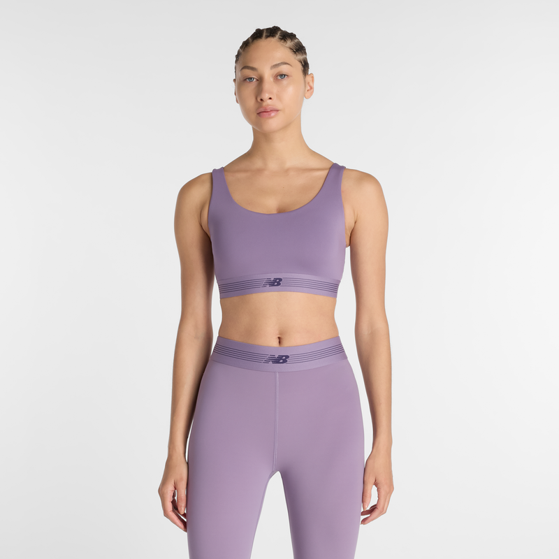 Levně Sportovní podprsenka New Balance WB61Q0QKAA5 – fialové