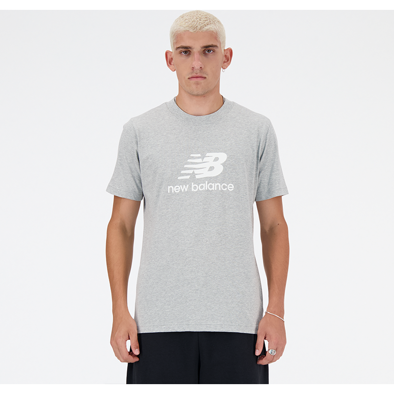 Levně Pánské tričko New Balance MT41502AG – šedé