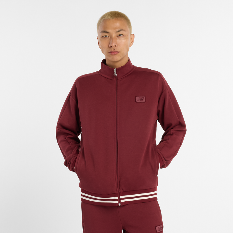 Levně Pánská mikina New Balance MJ53502MHB – bordó