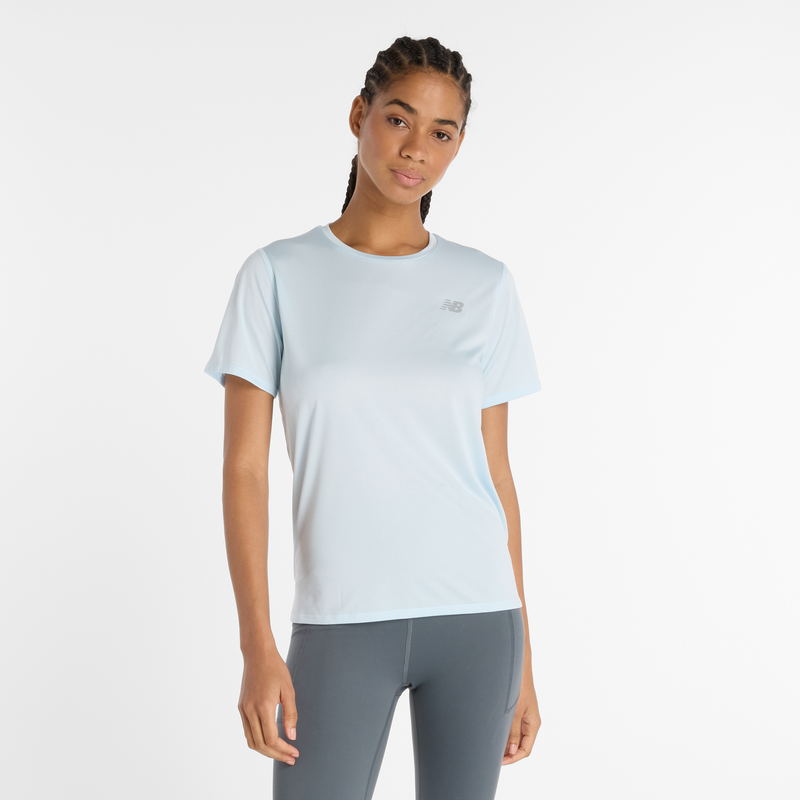 Levně Dámské tričko New Balance WT41222FRL – modré