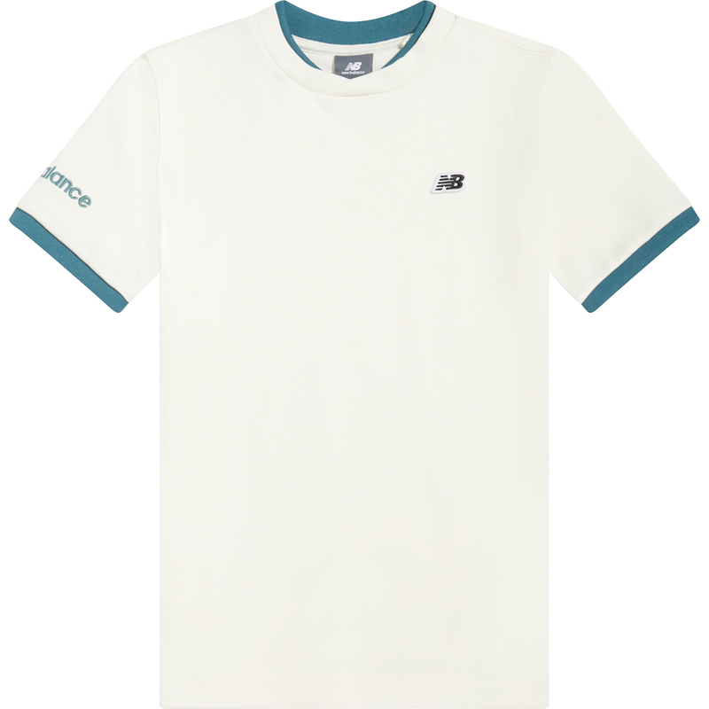 Levně Dětské tričko New Balance YT61B802SST – bílé