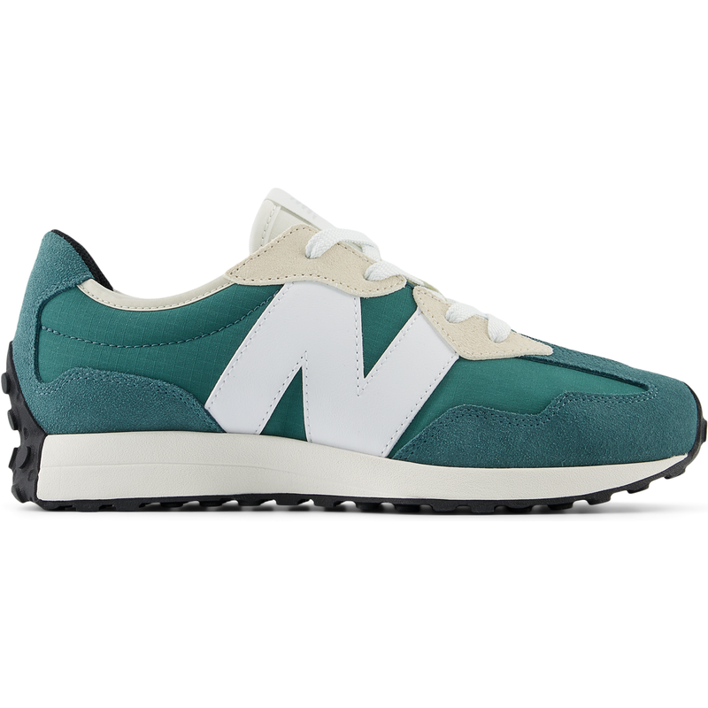 Levně Dětské boty New Balance GS327BD – zelené