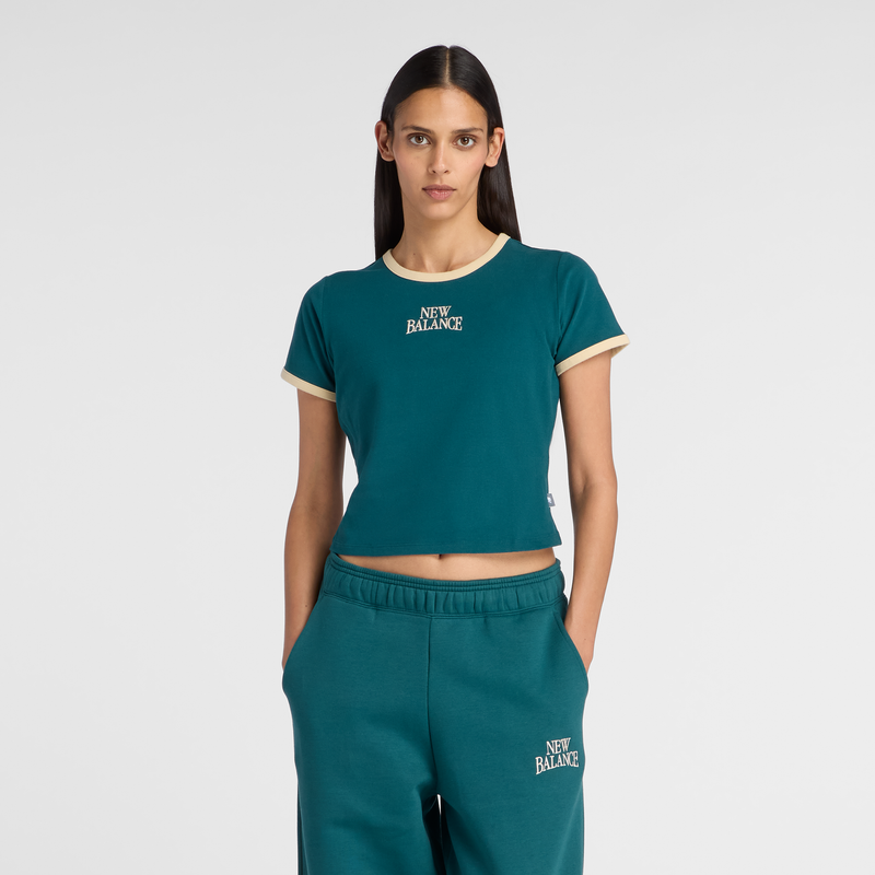 Levně Dámské tričko New Balance WT61Y33QAAV – zelené