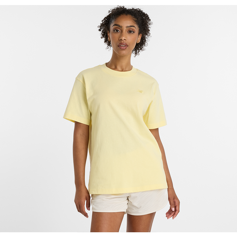 Levně Dámské tričko New Balance WT41501PRC – žluté