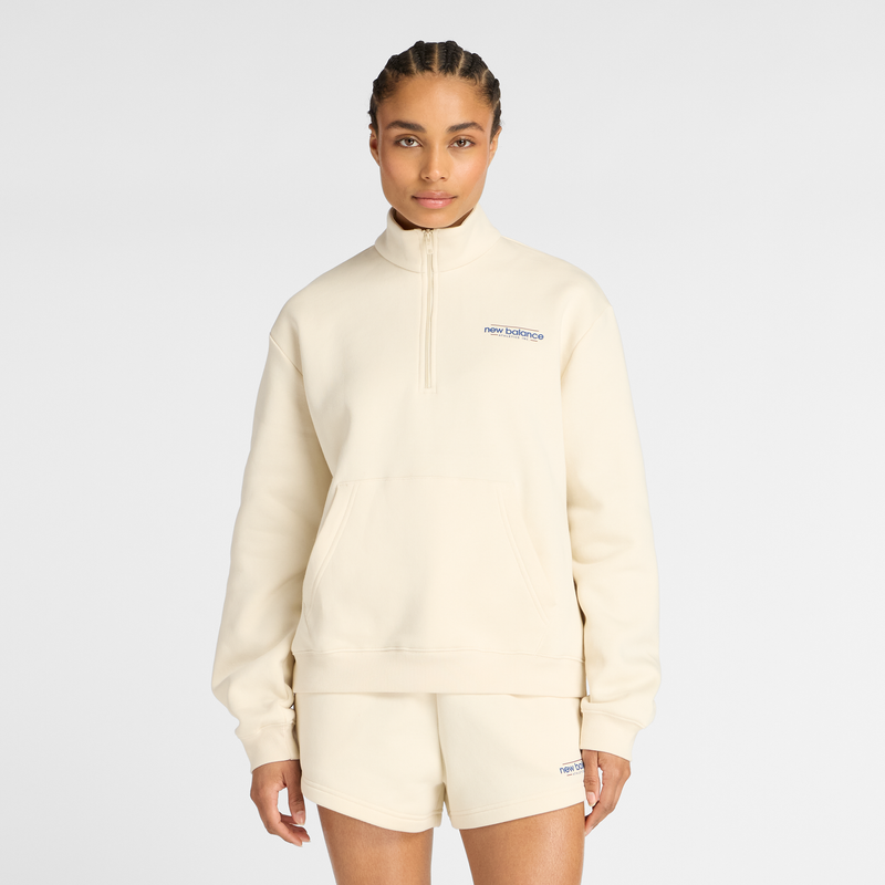 Levně Dámská mikina New Balance WT53513LIN – béžové